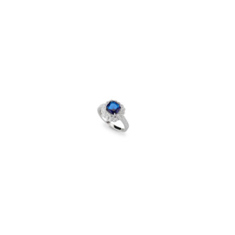 ANILLO PLATA 925 CIRC. ZAFIRO
