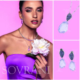 COLLAR PLATA 925 CIRCON. LAVANDA 40+5