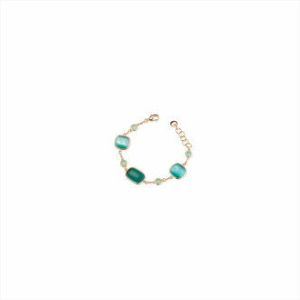 PULSERA AGUAMAR. 19+3CMS