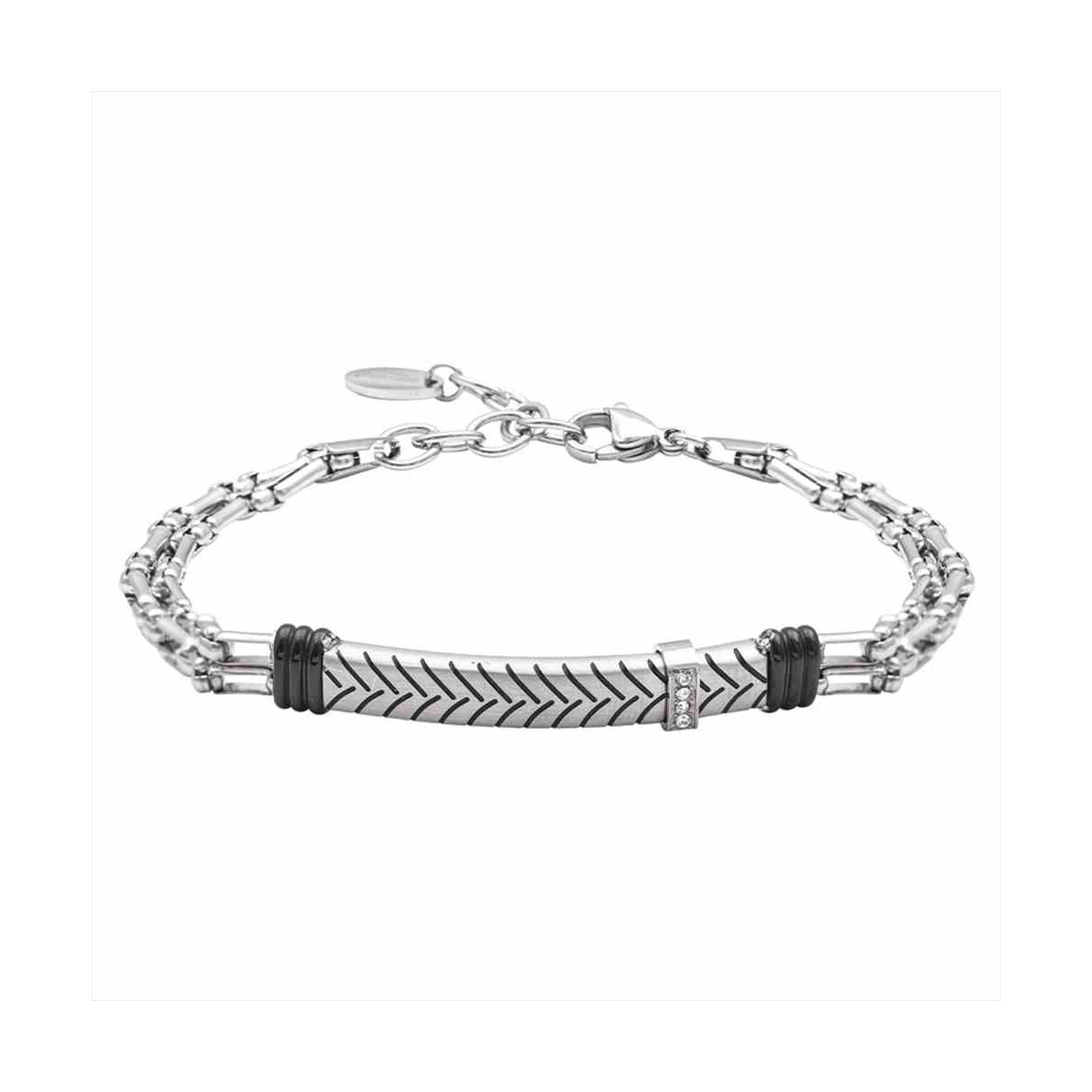 (HERO)PULSERA CABALLERO ACERO 19CMS
