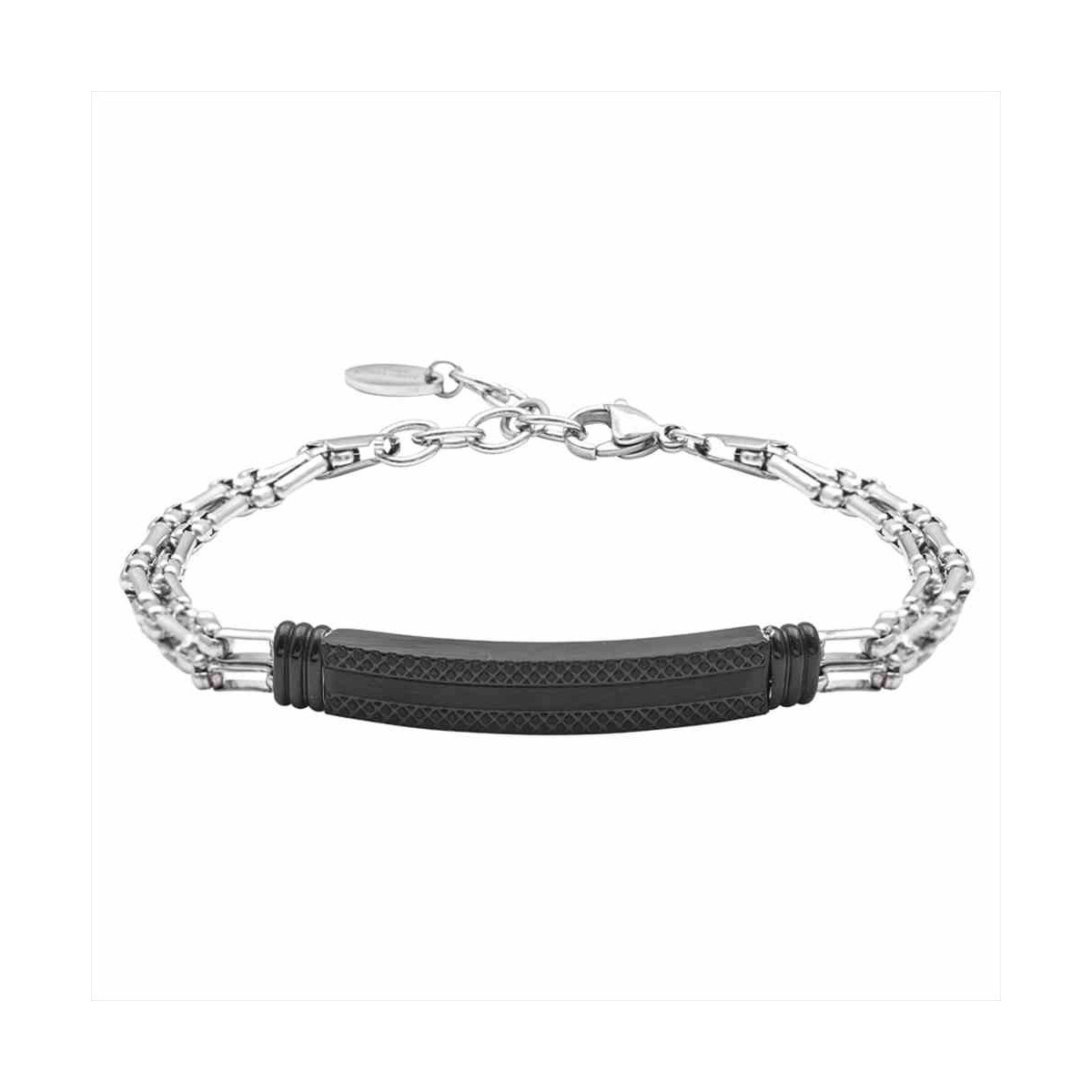 (HERO)PULSERA CABALLERO ACERO 19CMS