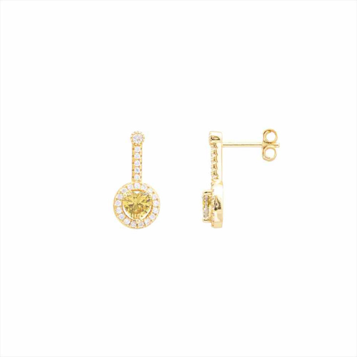 (CELINE) PENDIENTES PLATA 925 DORADO