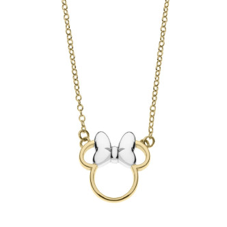 COLLAR PLATA 925 MINNIE BAÑO DORADO