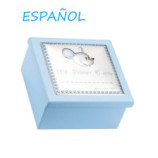 CAJA DIENTE MADERA RATÓN CELESTE ESPAÑOL 8X8X4