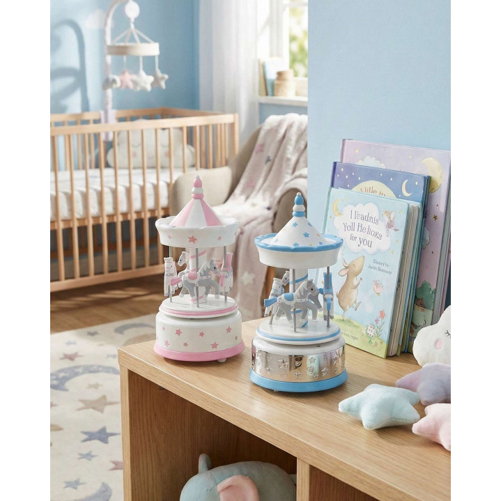 CARROUSEL CABALLOS 11X23CMS