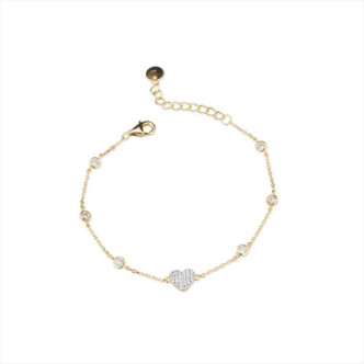 PULSERA PL925 DORADA 16+4