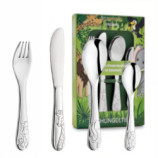 SET 4 CUBIERTOS ANIMALES JUNGLA