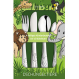 SET 4 CUBIERTOS ANIMALES JUNGLA