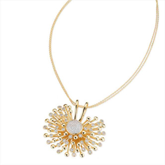 COLLAR BRONCE DORADO CIRC. 40+5