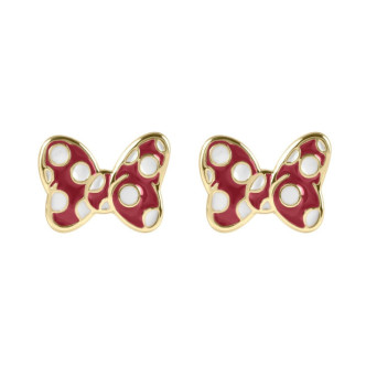 PENDIENTES LAZO MINNIE BRONCE