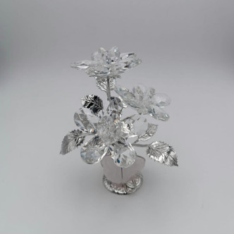 FLOR CRISTAL TRANSPARENTE