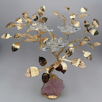 BONSAI BASE PIEDRA FLOR CRISTAL