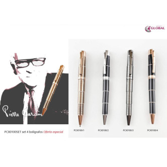SET 4 BOLIGRAFOS P.CARDIN COD. PCX0100