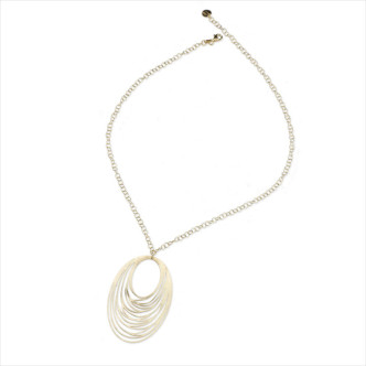 COLLAR PLATA 925 DORADA 45CMS + 6 COLGANTE