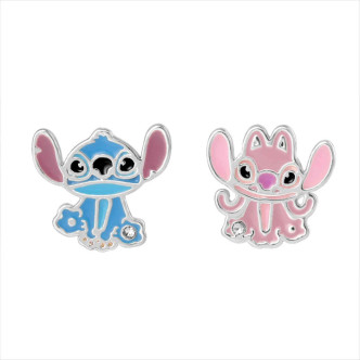 PENDIENTES BRONCE STITCH Y ANGEL