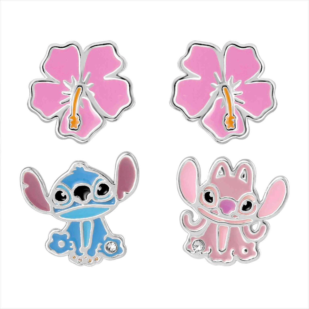 PENDIENTES BRONCE STITCH Y ANGEL