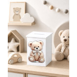 HUCHA BLANCA OSO 8X8X11,6CMS HUCHA BLANCA OSO 8X8X11,6CMS