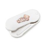 SET CUBIERTOS PLASTICO OSO CUADROS BLANCO