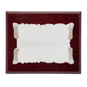 PLACA ACERO INOX. PERGAMINO