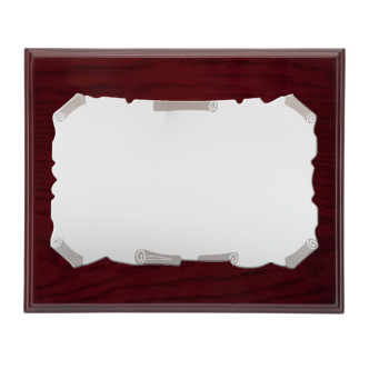 PLACA ACERO INOX. PERGAMINO