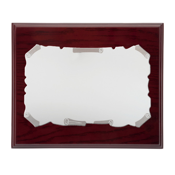 PLACA ACERO INOX. PERGAMINO